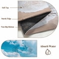 thumbnail image 6 of Round Rugs 4Ft, Coastal Beach Round Area Rug Washable Indoor Throw Carpet, Blue Ocean Summer Sand Mountain Shore Soft Non Slip Circle Rug for Kitchen Nursery Room Home Decor Aesthetic, 6 of 8