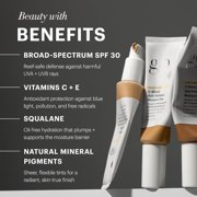 Glo Skin Beauty C-Shield Anti-Pollution Moisture Tint - Tinted Moisturizer With SPF 30 for Face, Broad Spectrum Protection & Vitamin C, 1.7 Oz (3W-Light)