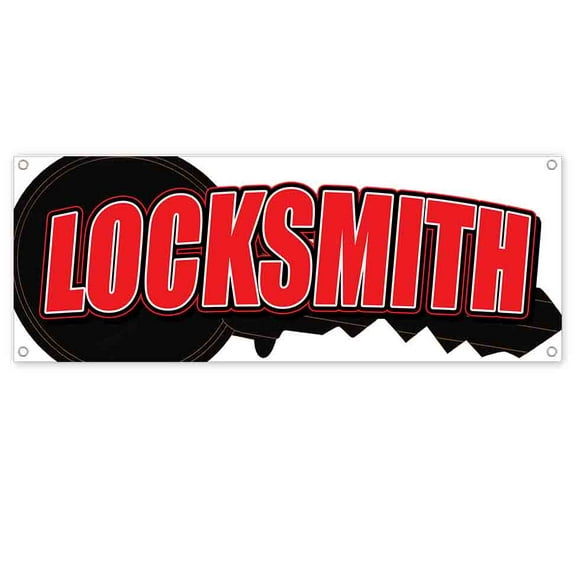 Locksmith 13 oz Vinyl Banner With Metal Grommets