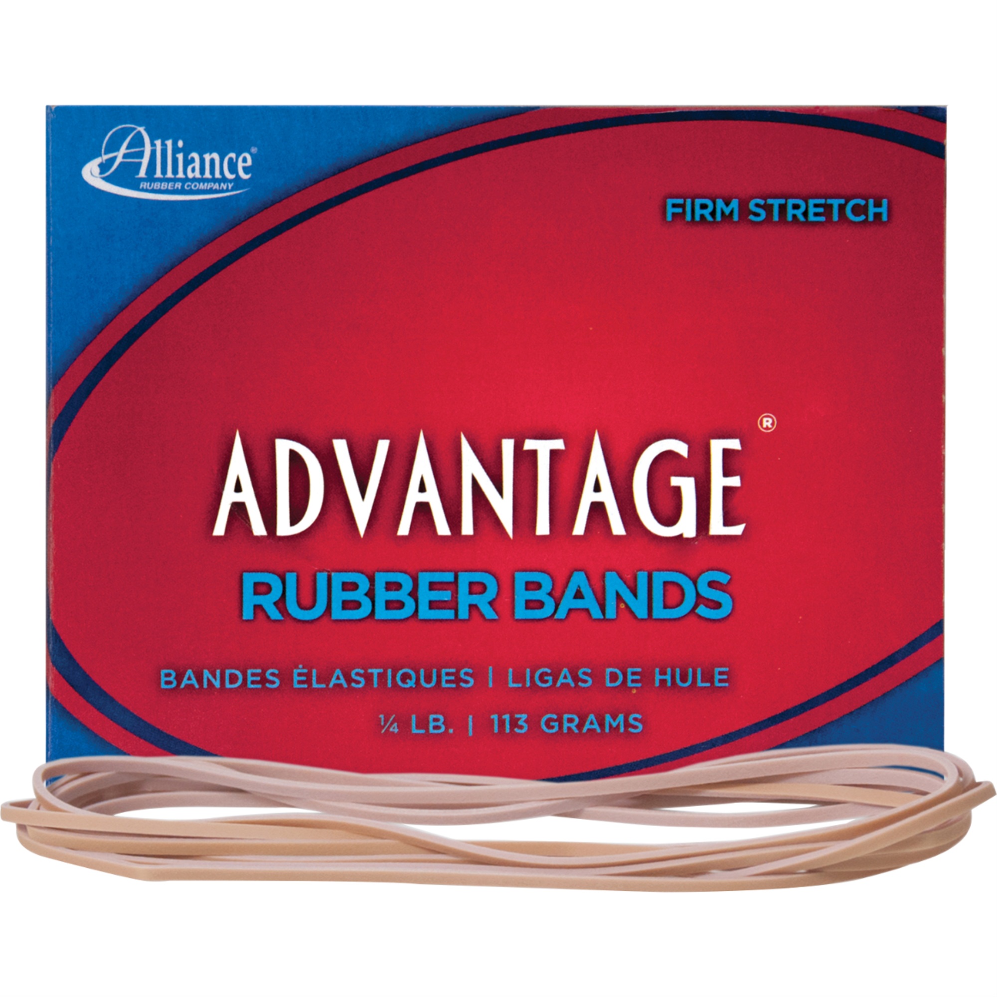 Lot Of 4 Bags – Alliance #64 Non-Latex Rubber Bands, Orange, Approx. 380 Bands