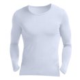 thumbnail image 5 of Fesfesfes 2PC Slim Thin Thermal Underwear Men's Round Neck Fall Clothes Breathable Basic Bottoming Shirt Sale on Clearance, 5 of 5