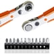 thumbnail image 1 of Ratchet Screwdriver Set 13 Pcs 110 Mm, 1/4inch Mini Ratcheting Wrenches And 12 Model Driver Bits With 1/4 Inch Drive High Torque Mini Ratcheting Rever, 1 of 2