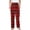 Wine, variant on CPNG Girls and Boys Plaid Sleeping Pants Kids Elastic High Waist Soft Cotton Plaid Home Pants with Pockets(Purple,3-4 Years)