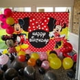 thumbnail image 3 of Fondo de vinilo de dibujos animados para fiesta de cumpleaños de niños, paño de pared personalizado de Mickey Mouse, Minnie Mouse, decoración para Baby Shower, 3 of 4