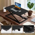 thumbnail image 5 of Adjustable Height Standing Desk Converter, Keyboard Riser for Stand Up Desk Riser, Computer Keyboard Stand for Desktop, Computer Workstations for Home Office, 5 of 6
