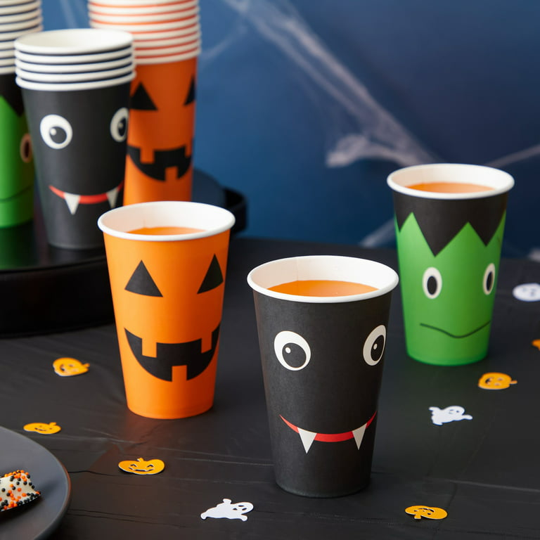 Happy Halloween Pumpkin Paper Cups Small 6 Pcs. ✰