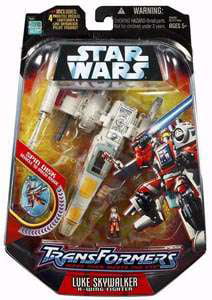 Hasbro Star Wars Transformers Luke Skywalker & X Wing Fighter Action Figure for sale online 