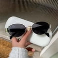 thumbnail image 4 of Gafas de sol con forma de ojo de gato para hombre y mujer, lentes de sol elipse con protección UV400, ideales para viajes al aire libre y conducir, 4 of 5