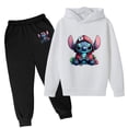 thumbnail image 1 of Conjuntos de sudadera de Stitch Disney para niños, sudaderas y pantalones cálidos de moda, traje de 2 piezas, ropa de exterior de moda, regalos de cumpleaños y Navidad, 1 of 5