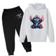 thumbnail image 3 of Conjuntos de sudadera de Stitch Disney para niños, sudaderas y pantalones cálidos de moda, traje de 2 piezas, ropa de exterior de moda, regalos de cumpleaños y Navidad, 3 of 5
