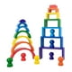 thumbnail image 5 of Rainbow Stacking Toys Wood Rainbow Stacker Bloques de Construcción rico y de Rompecabezas de Anidación, Juguetes Educativos Tempranos Montes paquete 2 Hugo Bloques de construcción de arco iris de madera, 5 of 8