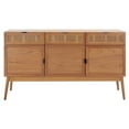 thumbnail image 2 of SAFAVIEH Suri 3-Drawer 3 Door Sideboard Natural, 2 of 7