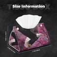 thumbnail image 4 of Kdxio Flower Bald Eagle Print Tissue Box Cover,Modern PU Leather Rectangular Tissue Box Holder for Bathroom Living Room Bedroom Office Desk Car Home, 4 of 6
