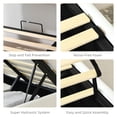 thumbnail image 6 of King Size Upholstered Lift Up Storage Bed Frame, Hydraulic Storage Platform Bed with Tufted Headboard, No Box Spring Needed, Modern Bed Frame, White, 6 of 9