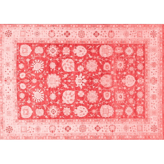 Ahgly Company Indoor Rectangle Oriental Red Traditional Area Rugs, 2' x 5'