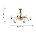 thumbnail image 1 of mmirethe Miniature Ceiling Lamp Interactive Building Props Mini Chandelier Sand Table Plaything Lighting Fixture for Living Room Bedroom A B, 1 of 6