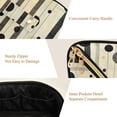 thumbnail image 5 of FORMRS Makeup Bag Travel Cosmetic Organizer for Women Fold Flat Zipper Pouch with Handle, Stripes Pattern, 5 of 8