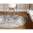 thumbnail image 3 of Unique Loom 3147066 5 x 5 ft. Albert Sofia Round Rug, Dark Gray, 3 of 6