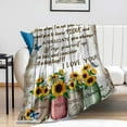 thumbnail image 2 of Best Aunt Ever Gifts Blanket Aunt Gifts from Niece Nephew Throw Blanket for Sofa Bed Living Room Suitable for All Season 80"X60", 2 of 6