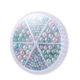 thumbnail image 2 of 6 cuadrículas Nail Art Tiny Steel Caviar Beads Tamaño mixto TFixol Cuentas de arte de uñas, 2 of 7