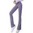 thumbnail image 1 of Pantalones de yoga Bootcut Flare Bootleg pantalones de yoga acampanados para mujer Skimpy Athletic sólido transpirable control de barriga, 1 of 3