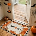 thumbnail image 6 of HomeKingdee Pumpkins Leaves Fall Door Mat Welcome Decorative Doormat Autumn Harvest Thanksgiving Rustic Low-Profile Floor Rug Switch Mat, 6 of 6