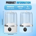 thumbnail image 2 of Wireless Mini Washing Machine 2025 New Model Rechargeable Ultrasonic Underwear/Travel/Dorm/Camping Portable Washer (White), 2 of 12