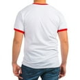 thumbnail image 2 of CafePress - Triangle Horizontal T Shirt - 100% Cotton Ringed T-Shirt, 2 of 4
