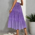 thumbnail image 5 of Horkkom A Line Skirt High Waist Floral Print Maxi Skirts for Women, Summer Causal Loose Pleated Skirts S, 5 of 6