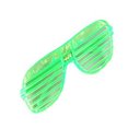 thumbnail image 3 of Gafas de sol LED que brillan en la oscuridad, gafas con persiana iluminadas intermitentes para fiesta de Halloween, color verde, 3 of 5