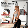 thumbnail image 3 of LNOW Adjustable Power Tower 480lbs Max Weight Multifunction Body Champ Dip Station Pull up Bar Power Rack for Home Gym Strength Training Workout Equipment, 3 of 7