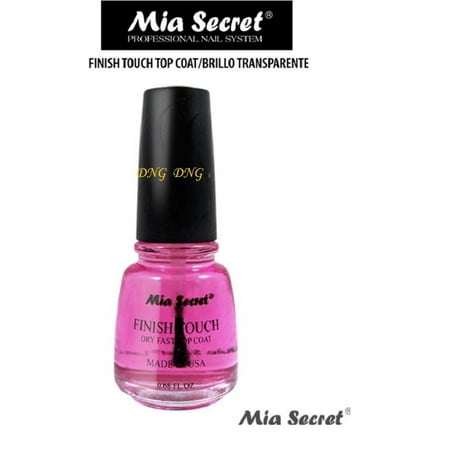 Bath Tub Enamel Touch Up LWS LA Wholesale Store Mia Secret Finish Touch Dry Fast Ultra Gloss Top Coat Nail Polish 2.5 & 0.68 oz (Finish Touch 0.5 oz) ()