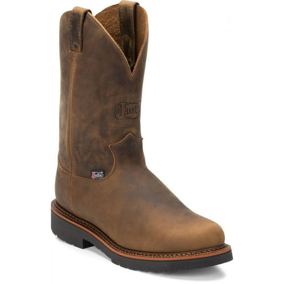 Justin Men's J-Max Blueprint Bay Gaucho Eh Pull On Work Boot Soft Toe - 4440 15 D(M) US