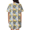 thumbnail image 3 of Naloa Sea Turtle Women's Short-Sleeved Pajama Set, Loungewear, Summer pajamas, Breathable Cozy - X-Large, 3 of 9