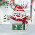 thumbnail image 4 of Adornos de calendario tridimensionales Calendario navideño creativo para mesa Monigote de nieve, 4 of 8