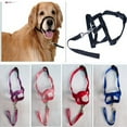 thumbnail image 3 of Breathable Nylon Pet Dogs Head Collar Dog Training Halter Adjustable Mouth Mask, 3 of 9