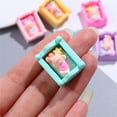 thumbnail image 2 of Miniature Lit pour Bébé Dessin Animé Réaliste Ornement de Maison de Poupée en Plastique Lit de Bébé pour Enfants, 2 of 8