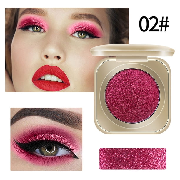 Fiudx Sombra de Ojos con Brillo, Polvo Monocromático de Alta Pigmentación, Sombra Holográfica Brillante, Maquillaje de Fiesta de Larga Duración, Ideal para Bailar, Paquete Seguro Incluido.