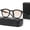 Bright Black Light Dried, variant on Retro Sunglasses Korean Fashion Simple Lightweight Eyewear with Resin Lens and PC Frame Street Shot Look Frame Width