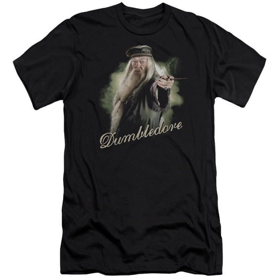 Harry Potter Dumbledore Wand S/S Adult 30/1 T-Shirt Black