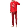 thumbnail image 1 of Diconna Ensemble de Nuit Imprimé à Manches Longues Parent-Enfant de Noël Combinaison, 1 of 6