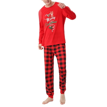 

Michellecmm Christmas Parent-child Long Sleeve Printing Nightwear Set/ Jumpsuit