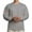 Gray, variant on Chiccall Men's Fleece Sweatshirts workout Crew Neck Sweatshirt Heavy Long Sleeve Pullover