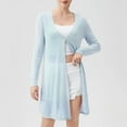 thumbnail image 2 of Kaemgyyd Womens Long Cardigan Lightweight Sun Protection Long Sleeve Cardigans V Neck Open Front Flowy Summer Tops S-2Xl, 2 of 7