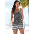 thumbnail image 2 of LASCANA Women's Patterned Button Detail Romper, 2 of 5