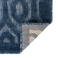 thumbnail image 7 of Unique Loom Outdoor Trellis Textured Collection Area Rug - Spatial (2' x 3' Rectangle Navy Blue/Ivory), 7 of 7