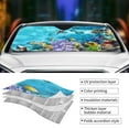 thumbnail image 5 of Bingfone Corals And Tropical Fish Car Windshield Sun Shade Protector Keep Your Vehicle Cool Sun Shield Visor Cover Foldable For Car Truck Suv-Small, 5 of 9