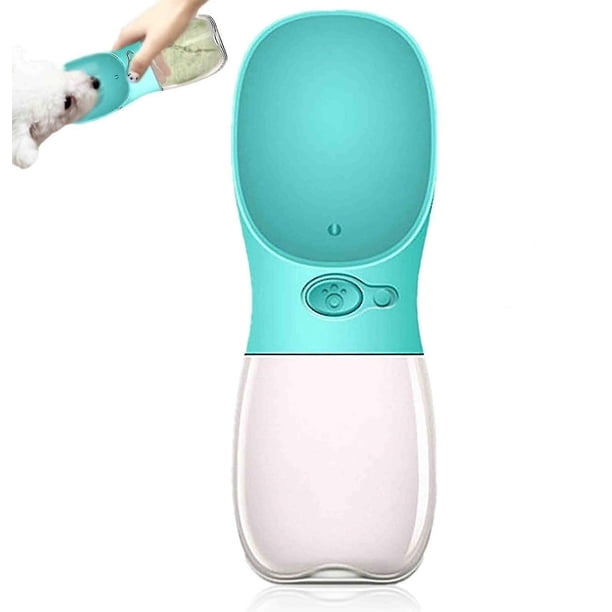 Botella de agua para perros, botella de agua de viaje para gatos y mascotas de 350ml, botella de agua portátil para viajes