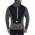 thumbnail image 3 of Mens Gym Hoodie, Training Workout Muscle Hooded Sweatshirts with Zipper Pockets, 3 of 7