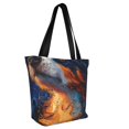 thumbnail image 2 of Fotbe Cosmic Dog Starry Night Pattern Beach Tote,Shoulder Handbag,Spacious Tote Bag,Lightweight Travel Bag,Versatile Shopping Bag, 2 of 9
